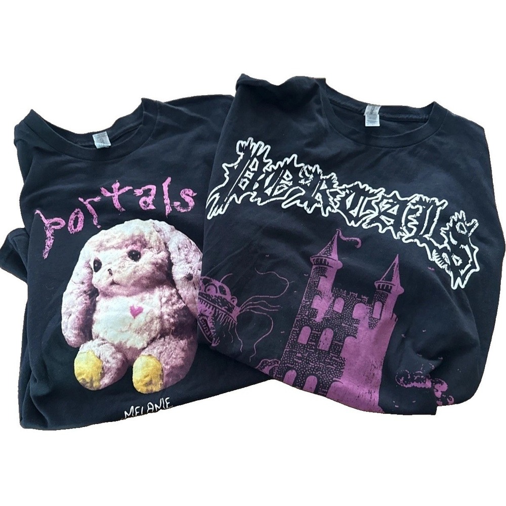 Men Lot 2 Heavy Cotton Melanie Martinez Portals Dragon Castle Shirt Sz XL